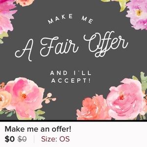 Make me a fair offer